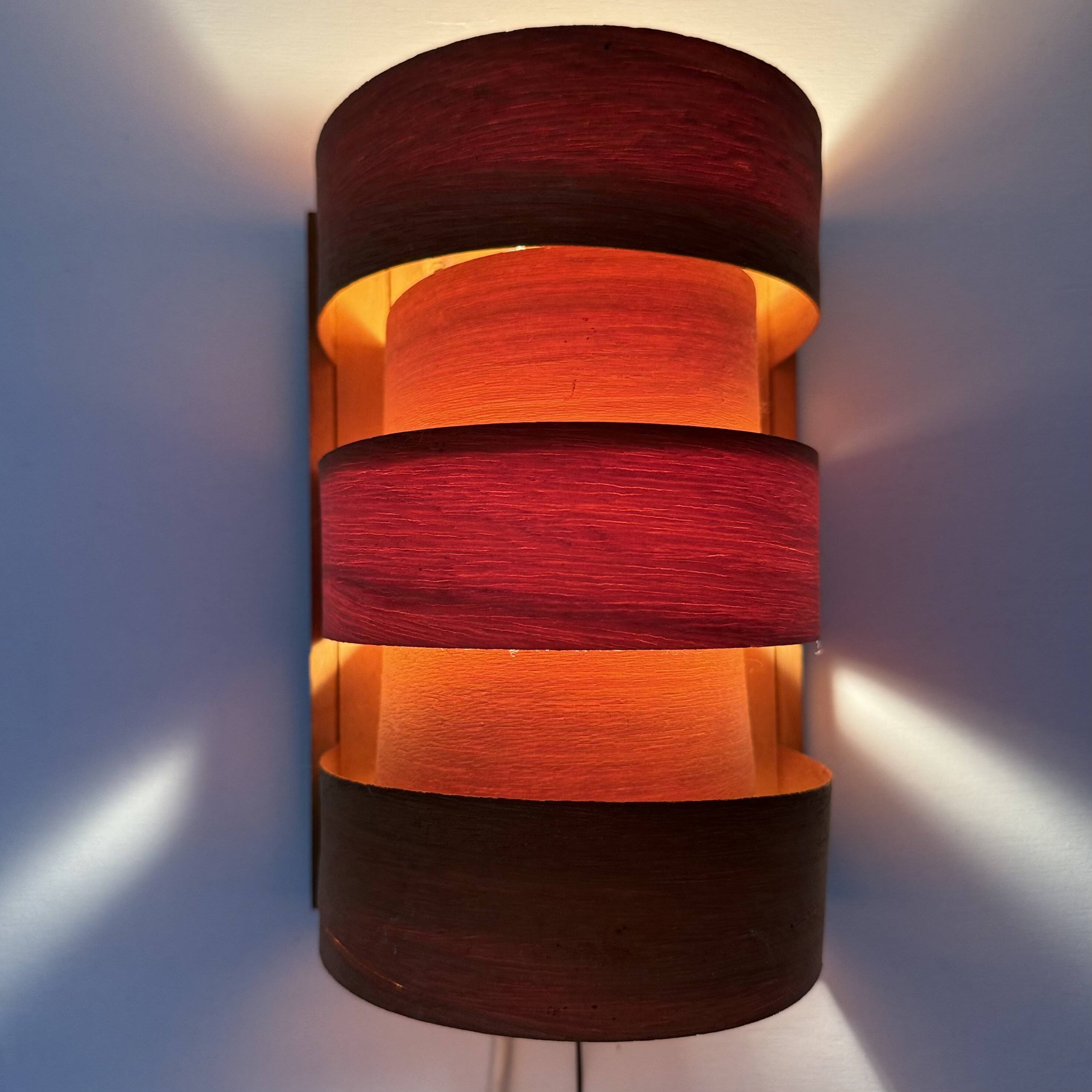 Scandinavian Modern Pine Wall Light by Hans Agne Jakobsson for Markaryd, Sw