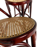 5x vintage rattan barstool, style Thonet ‘60