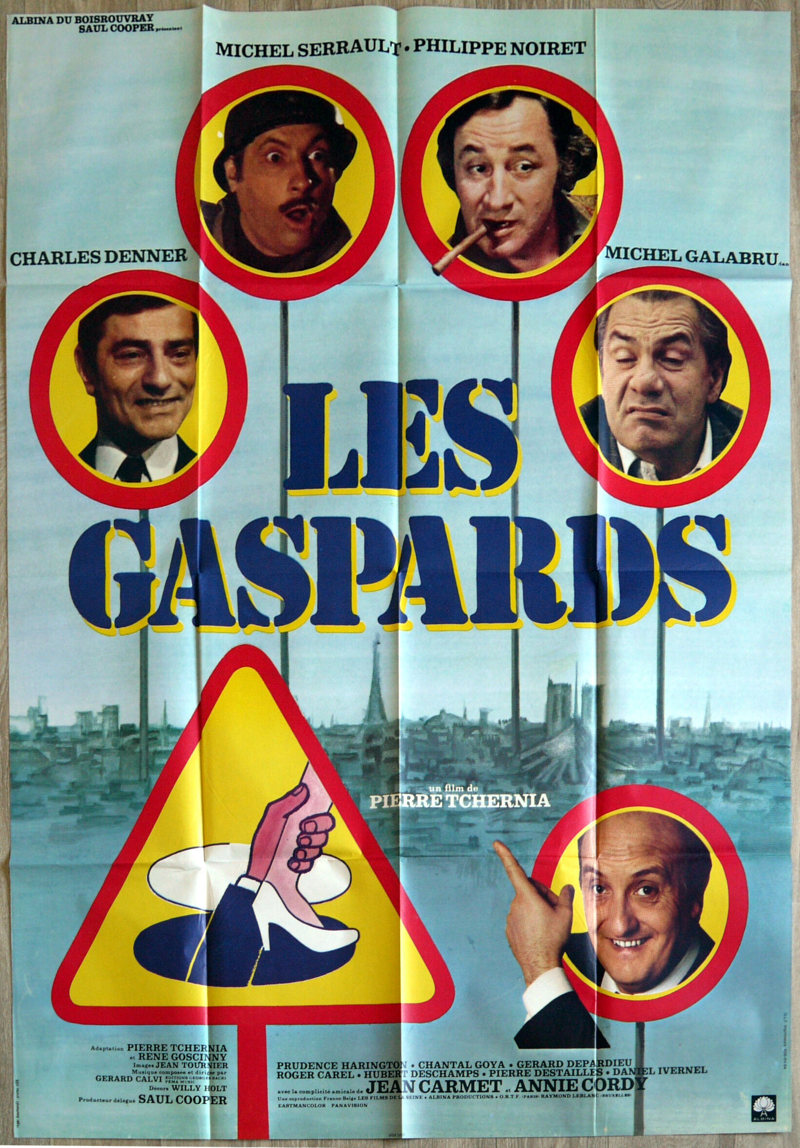 Original movie poster "Les Gaspards" Pierre Tchernia