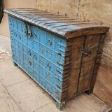 Antique Burmese teak dowry chest
