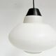 Round opal glass ceiling lamp by Philips, 1950s
