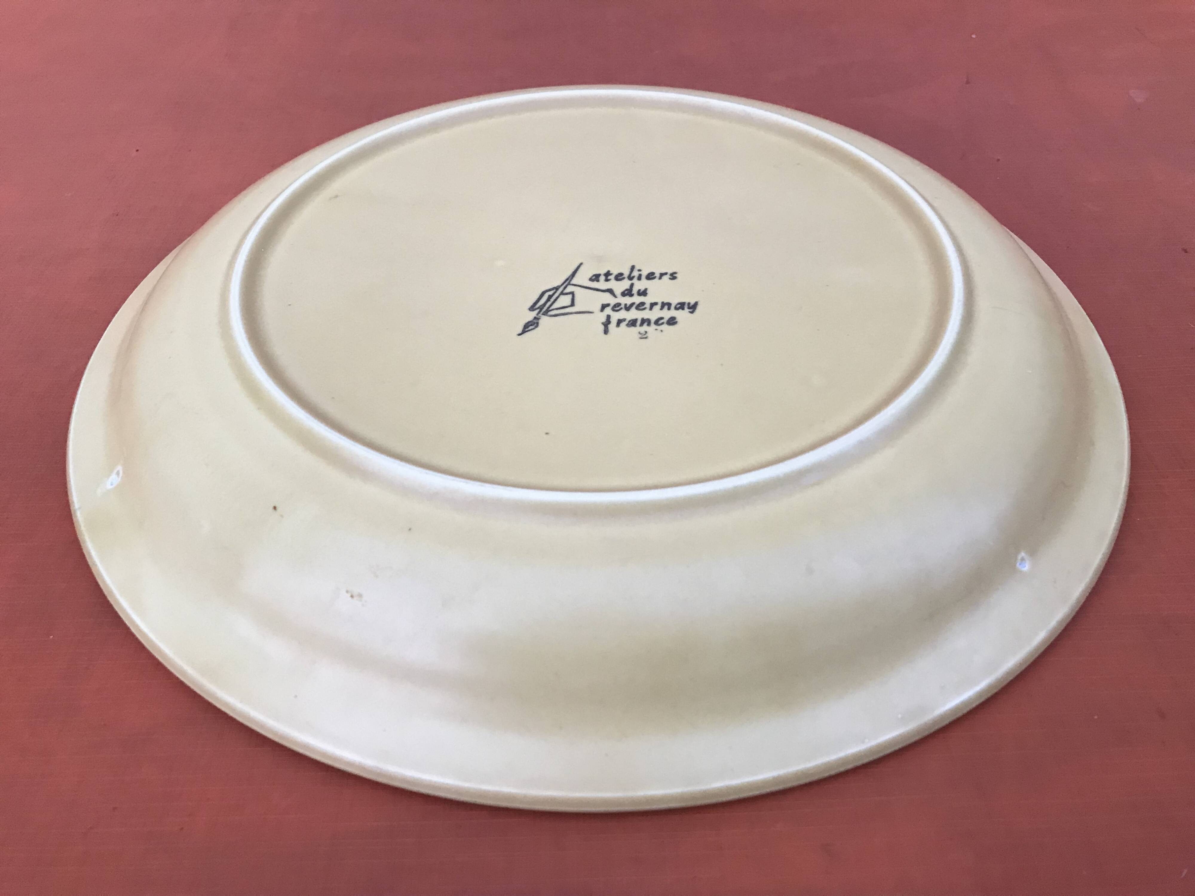 1960s Serving Dish Ateliers du Revernay France