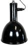 Industrial Black Enamel Factory Hanging Lamp, 1950s