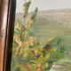 Oil painting landscape wooden frame
