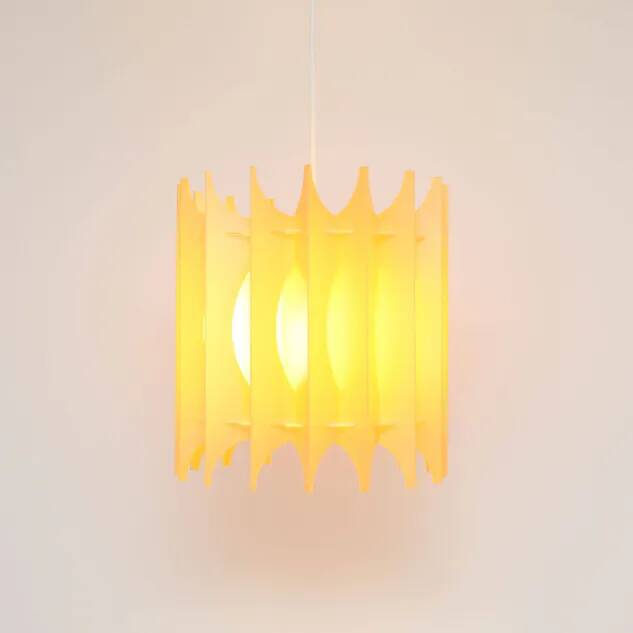 Suspension Facette, design de Gunner Jensen, Suède années 1970