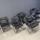 Set of 6 Rudolf Glatzel armchairs for Knoll Art Collection, 1980s
