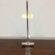 Plexiglas and brass table lamp, Italy 1980