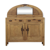 Antique 1930s Art Deco Sideboard with Mirror