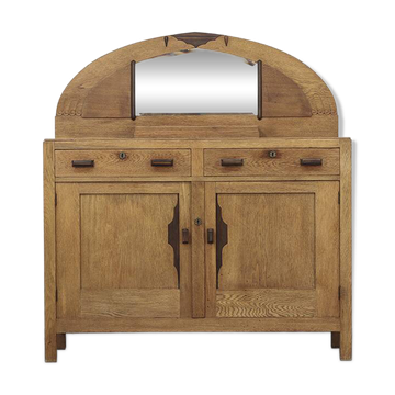 Buffet Art Déco des années 1930 avec miroir