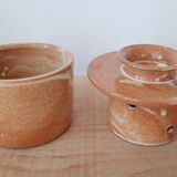 Stoneware butter dish