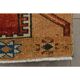 1970s vintage Turkish Oushak handmade wool cotton orange runner rug 103x330