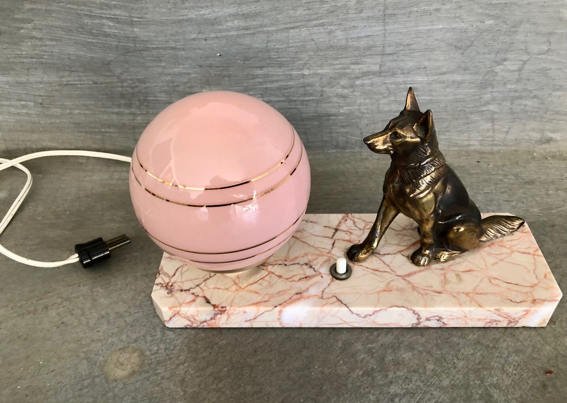 Dog lamp 60s