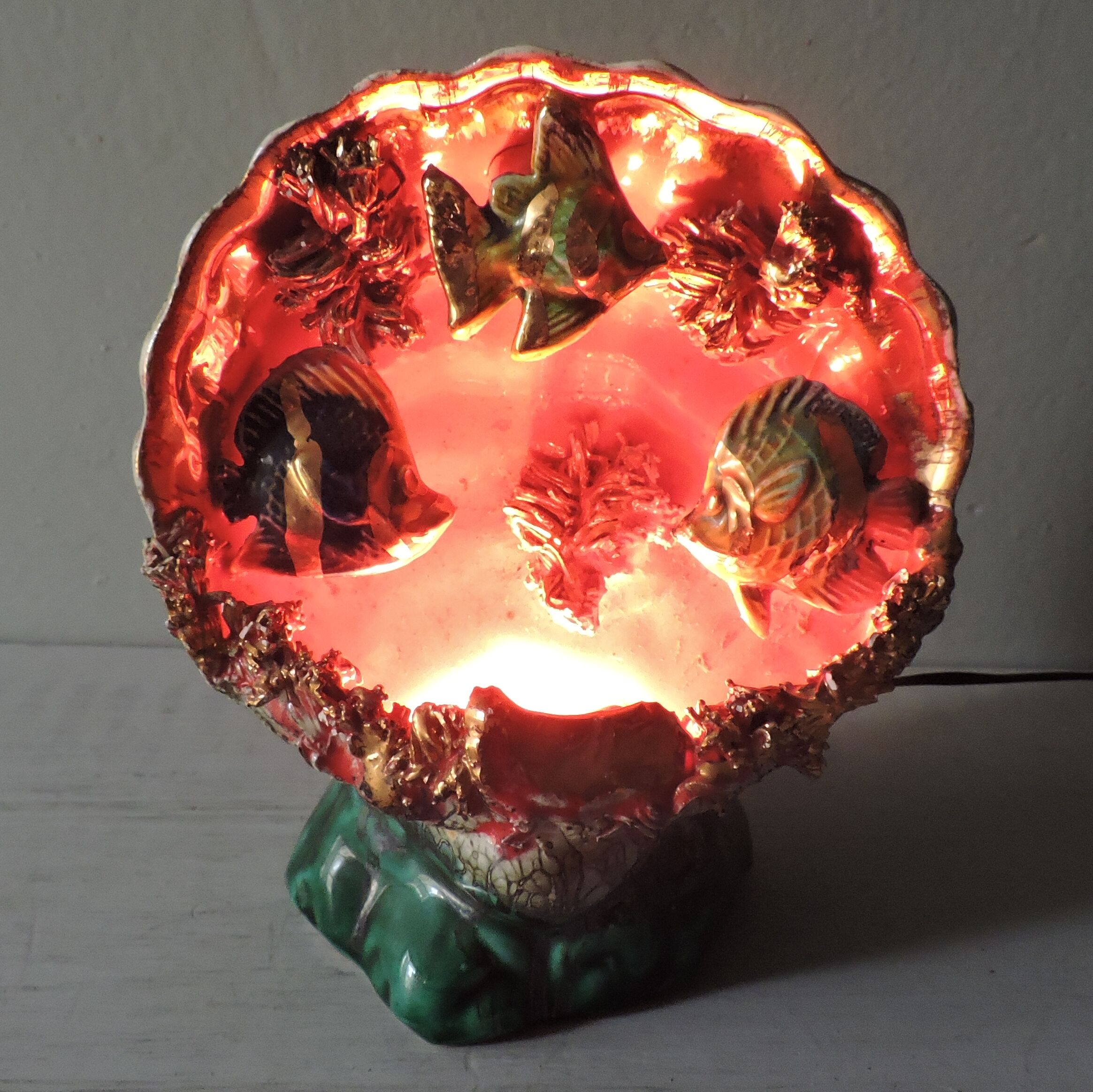 Vintage lamp Vallauris style France 50s