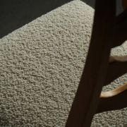 Set of 4 "Razorblade" high back chairs in oak & boucle, Henning Kjærnulf, 1960s