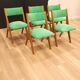 5 chaises pieds compas