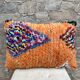 Vintage Berber Kilim cushion cover: Moroccan wool cushion.