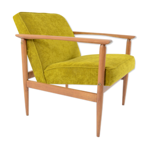 Fauteuil M velours structuré