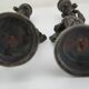 Silver bronze torch pair Paul Dubois