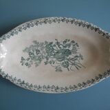 large antique earthenware dish Onnaing Moisson antique French earthenware dish