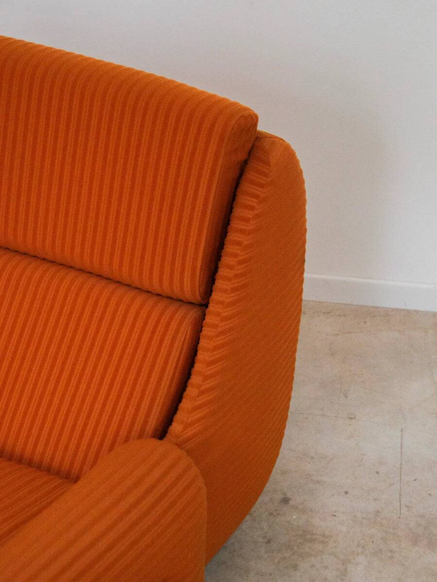 Paire de fauteuils Atlantis Orange République Tchèque 1970