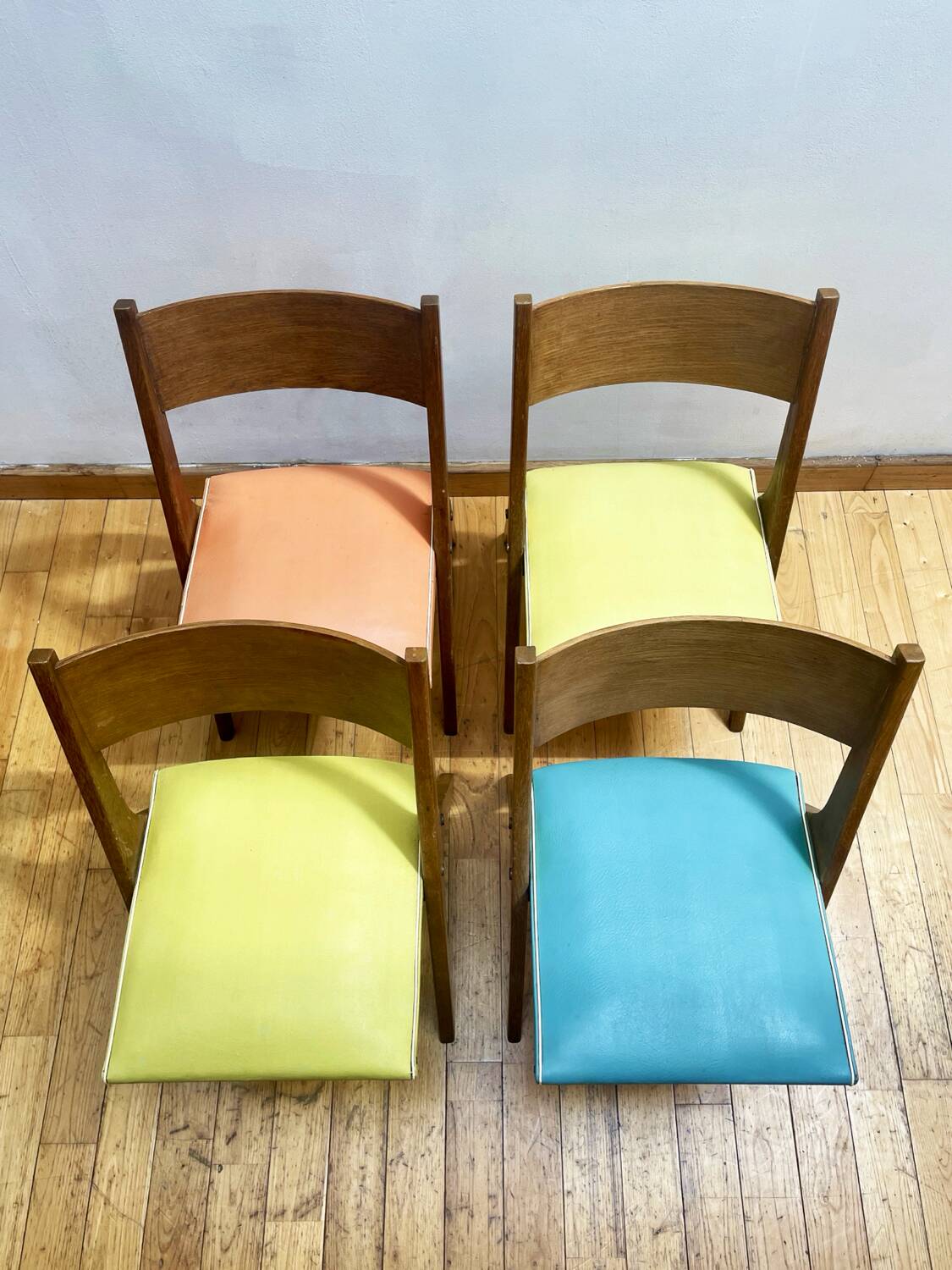 Set of 4 chairs by René-Jean Caillette