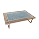 Marble and glass coffee table, Italy 1970s