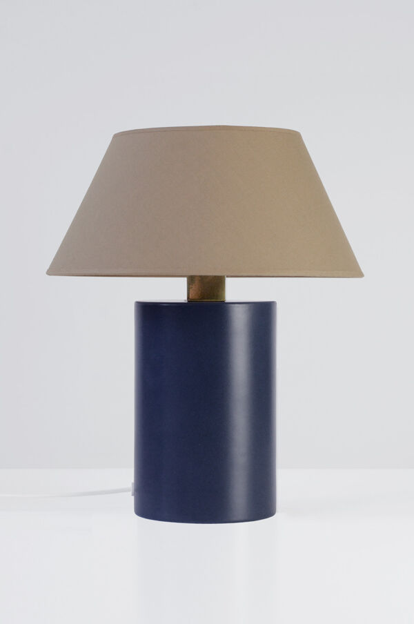 Lampe bolet de eo Ipso studio bleu nuit & corde