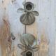 Pair of palm candle holders