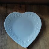 Heart plate porcelain limoge decoration fruits