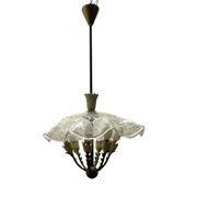 Suspension en verre de Murano des années 1950