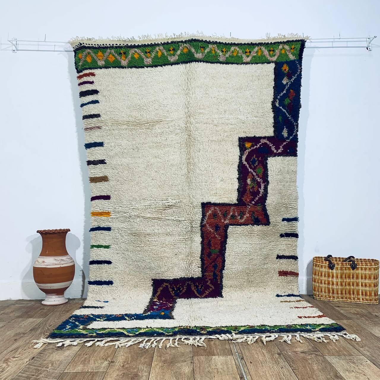 Handmade Moroccan Berber rug 258 X 150 CM