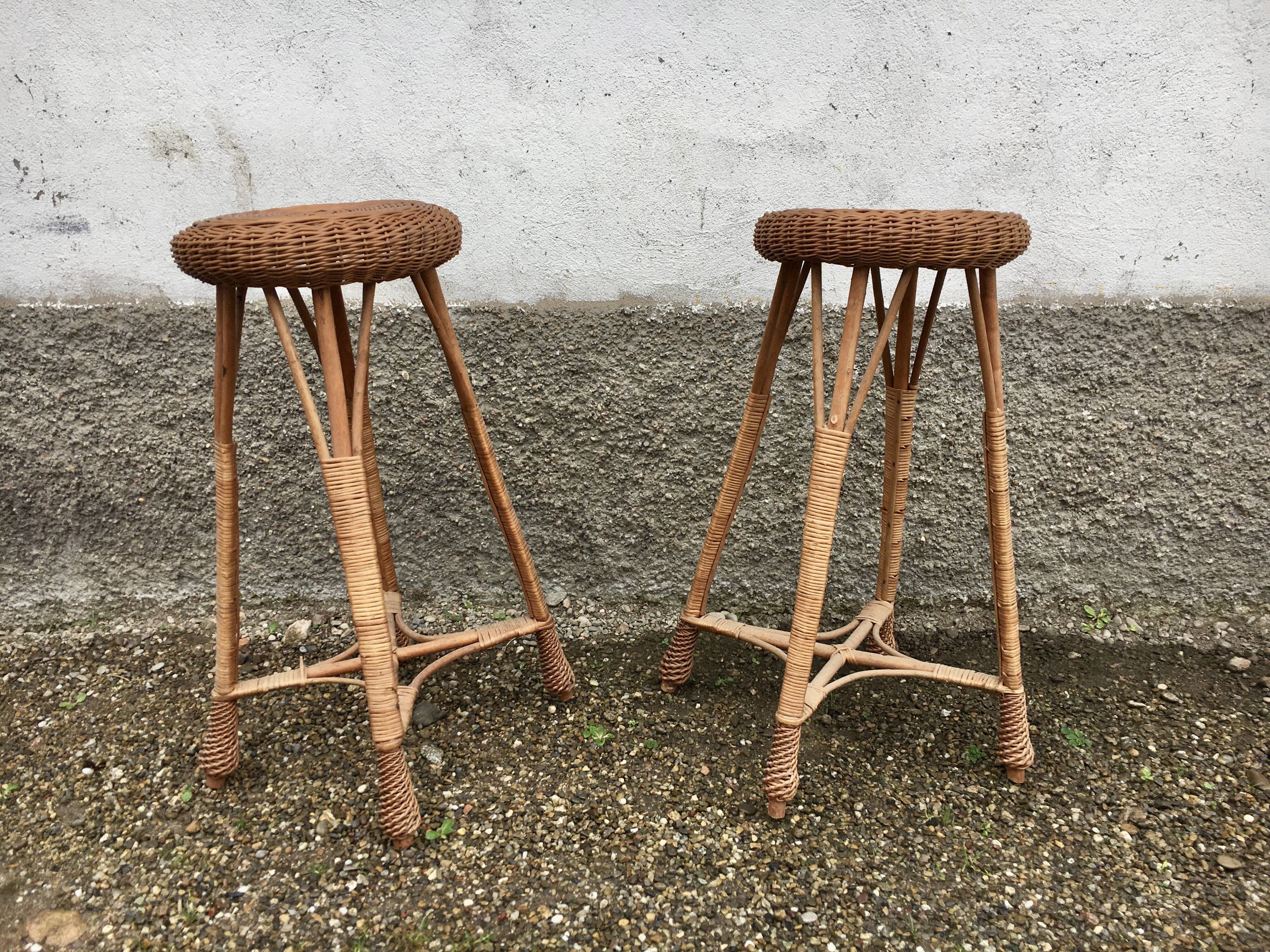 Pair vintage stools