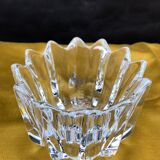 Small tulip pocket or signed crystal baguier, Scandinavian design by Jan Johanson Orrefors