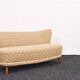 Swedish lounge sofa & cocktail chair set, 1950s – curved wingback