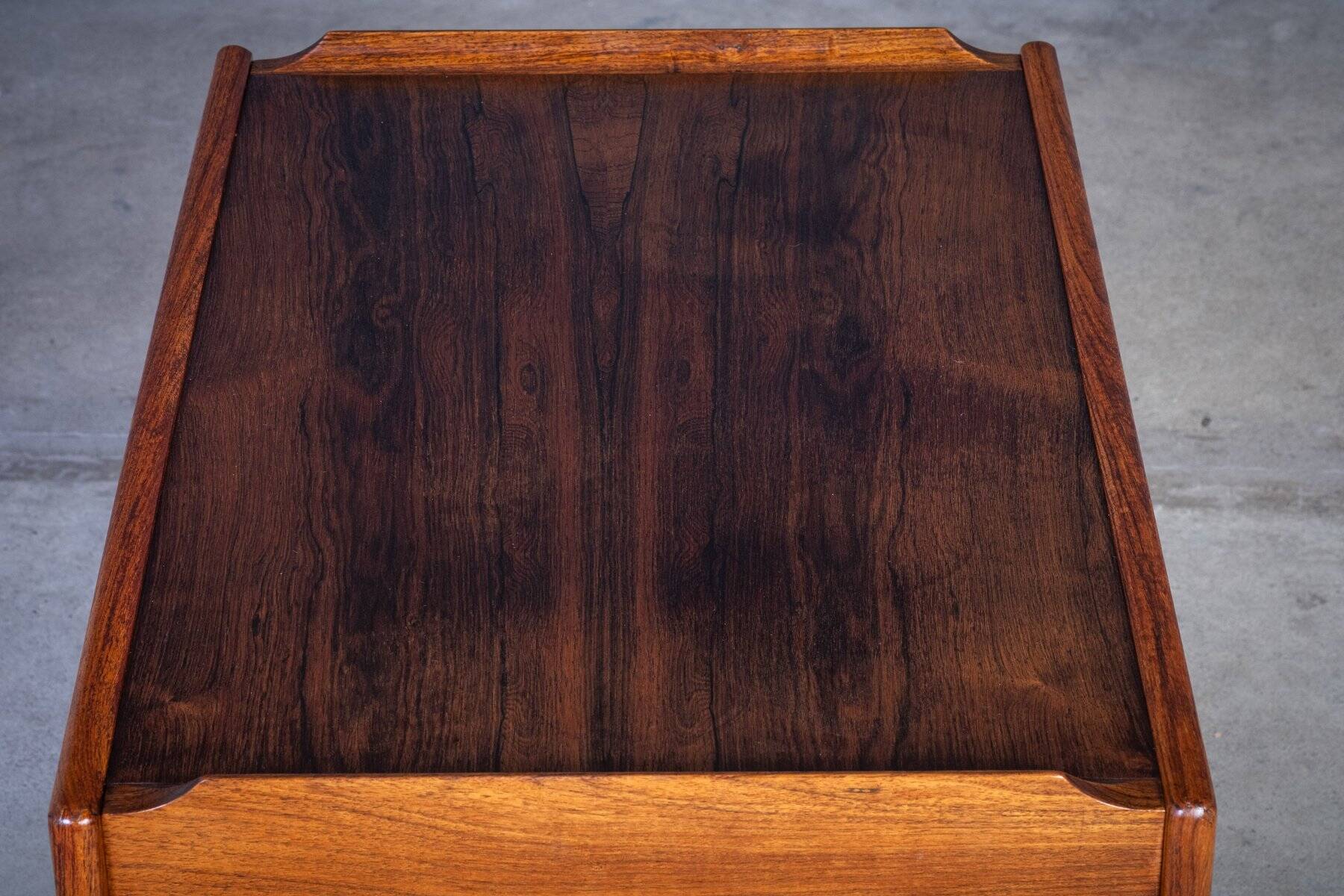 Bar Cart in Rosewood by Edmund Brouer, Denmark, 1970s