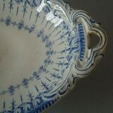 Ravier former creil earthenware and Rockery Flora model Montere