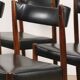 Set of 4 Scandinavian Danish chairs in rosewood and skai, 1960