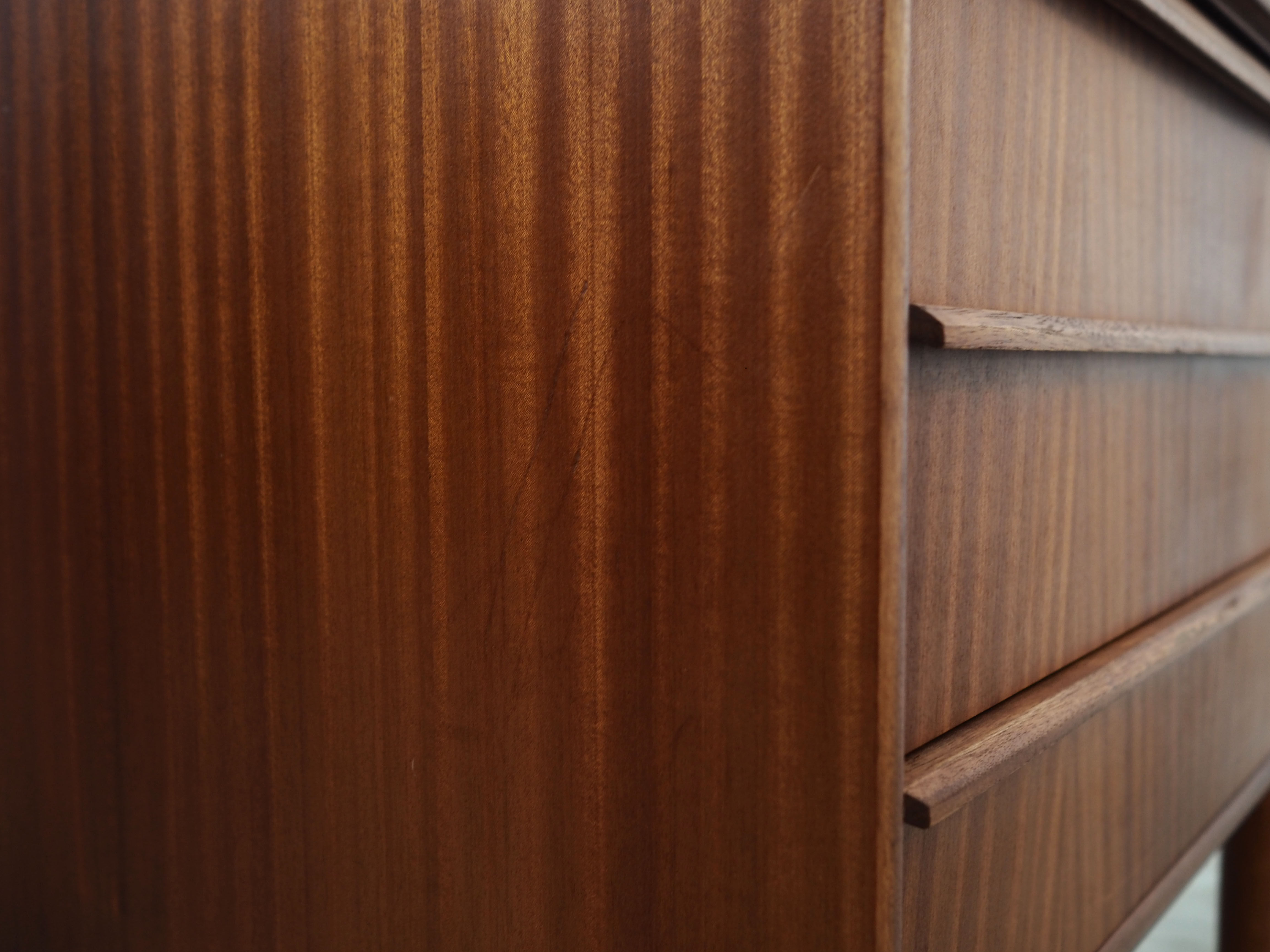 Mahogany secretary, Danish design, 60s, production: Denmark
