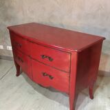 Regency style red dresser