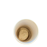 Cylindrical vase 1960 in white ceramic