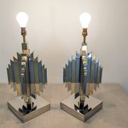 Pair of Cactus lamp bases by Les Ateliers La Boétie, France 1974