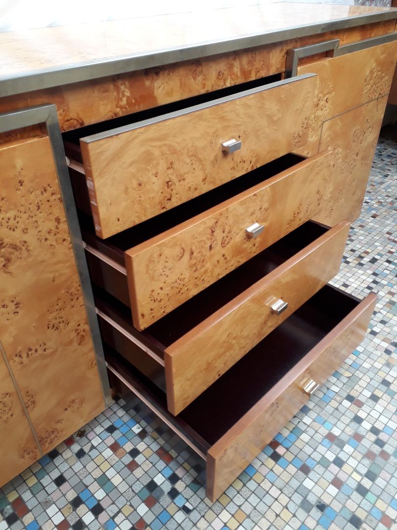 Side cabinet by Jean Claude Mahey - circa 1970