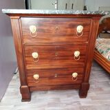 Cuban mahogany chest of drawers Return from Egypt Empire early 19th century