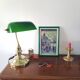 Lampe de banquier verte