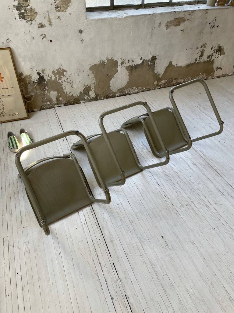 Trio of Tubax chairs 1950