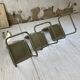 Trio de chaises Tubax 1950
