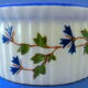 Suite of six porcelain ramekins decorated with barbels