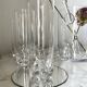 Vintage Bohemian Crystal Ice Bucket & 6 Glasses, Czech Rep. 80s