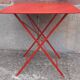 Folding bistro or garden table, made of metal. (Individually or in sets)