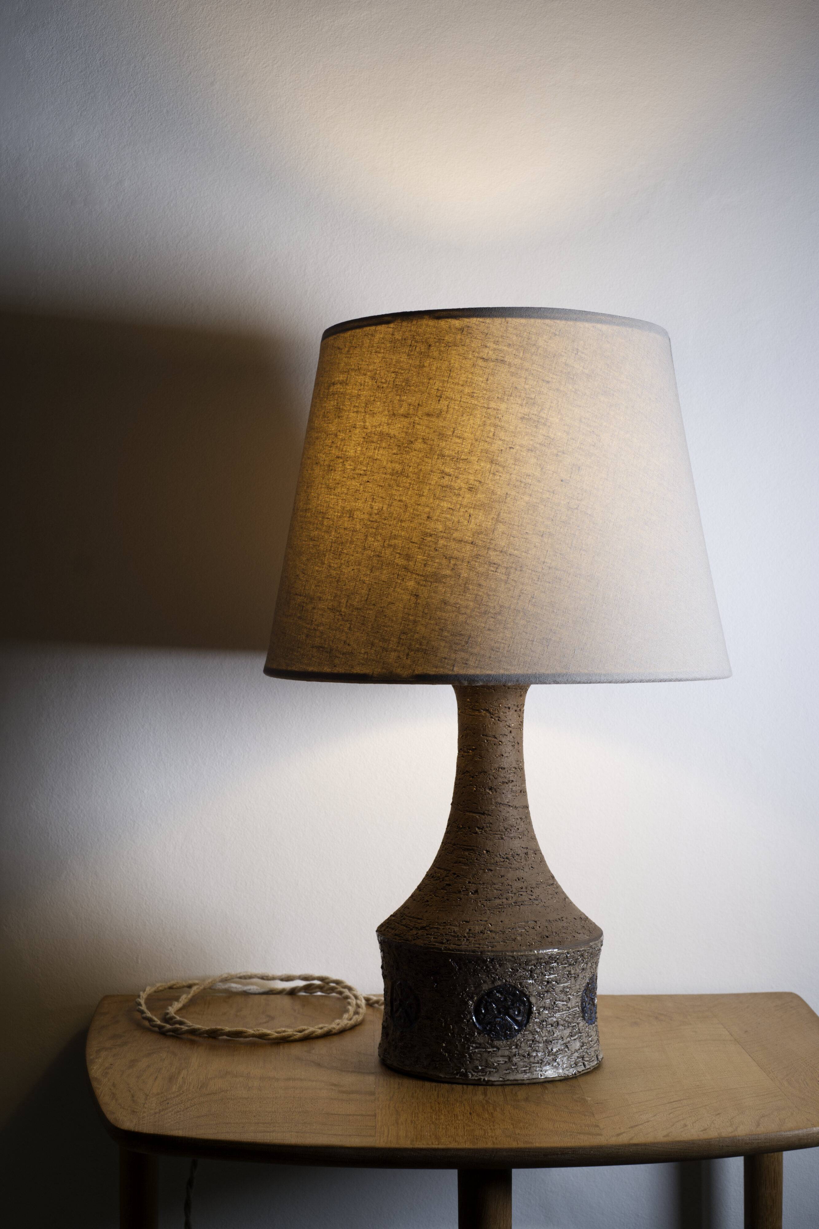 Danish mid-century ceramic table lamp